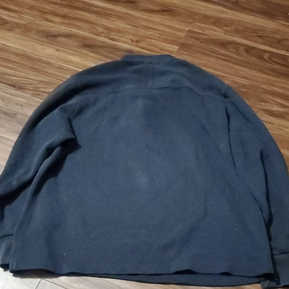 Calvin Klein Men's Navy Quarter-Zip Knit 100% Cotton Sweater